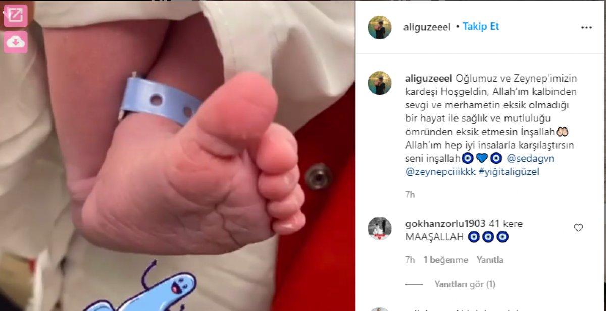 Seda Güven doğum yaptı