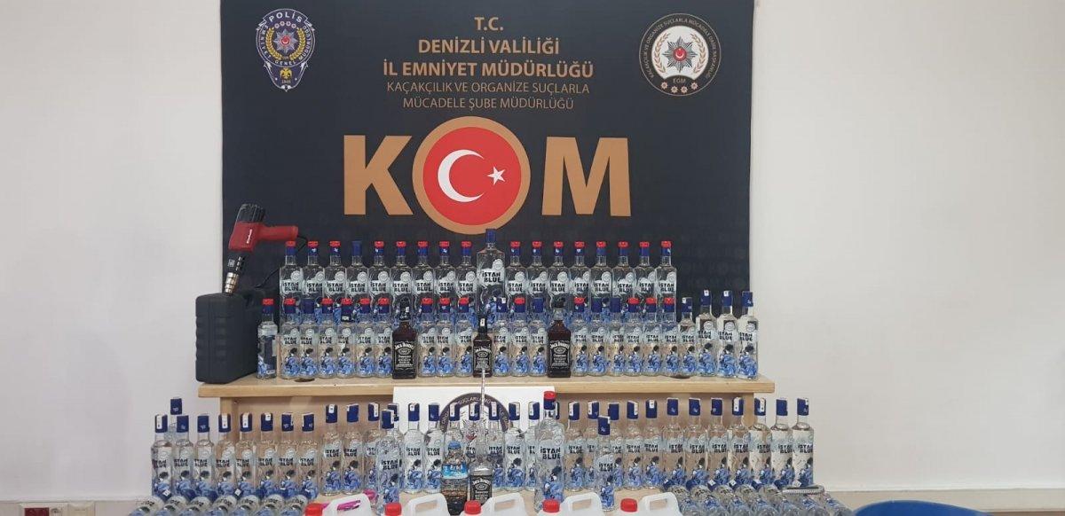 Denizli'de sahte içki üretimine 12 ayda 45 operasyon