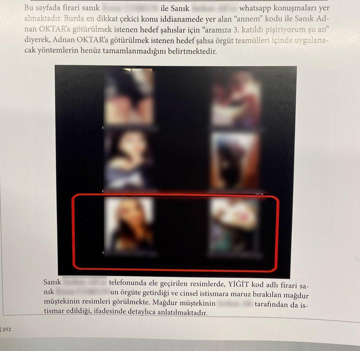 Adnan Oktar davasında dosyaya giren +18 görüntüler ve sohbetler