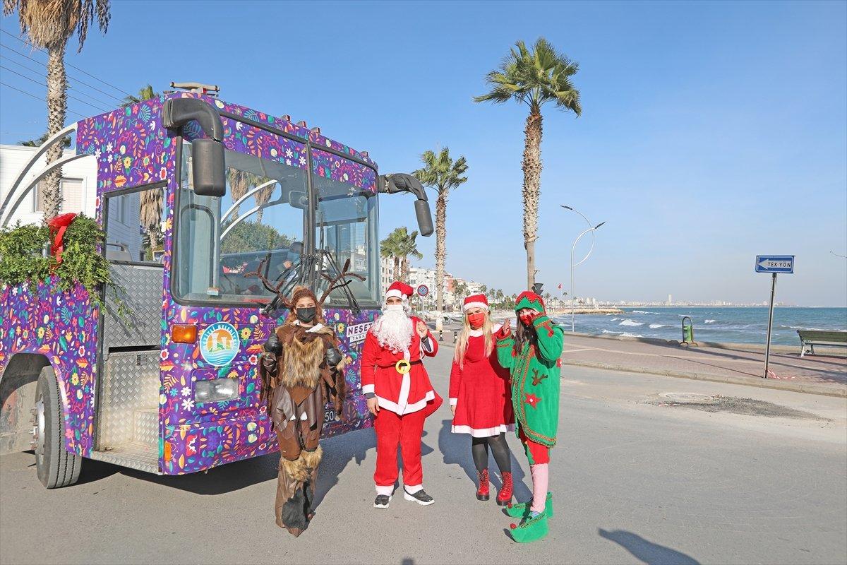 Mersinli vatandaşlar için 'renkli' yılbaşı etkinliği