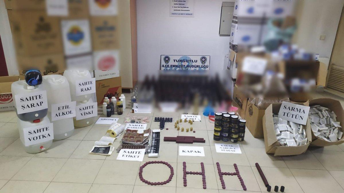 Manisa polisinden “Ohh” isimli kaçak içki operasyonu