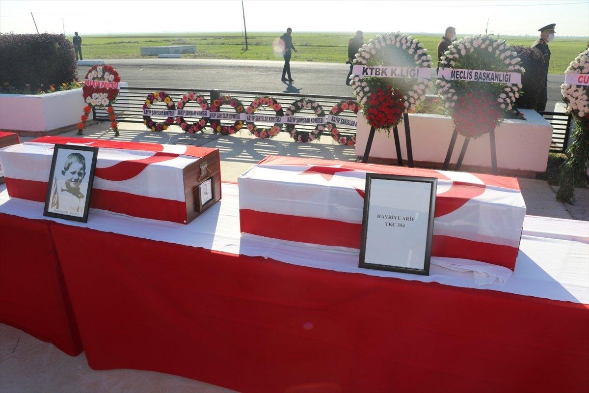 KKTC'de katledilen 14 şehit, 46 yıl sonra toprağa verildi