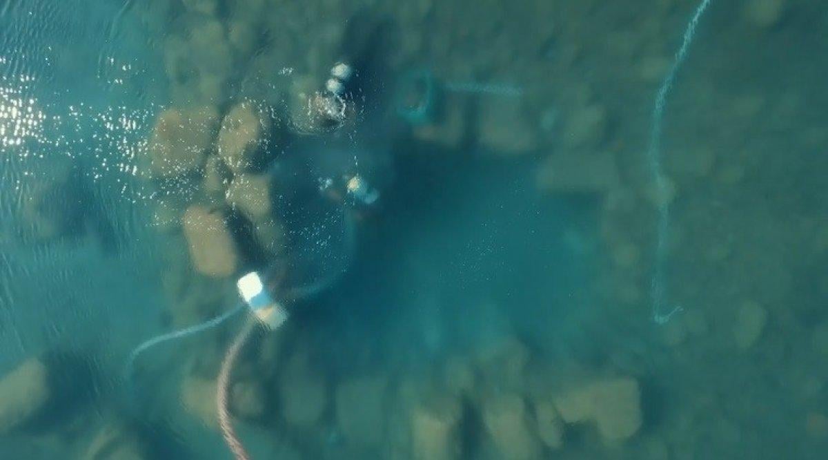 İznik Gölü’nün dibinde yatan 100 yılın keşfi görüntülendi