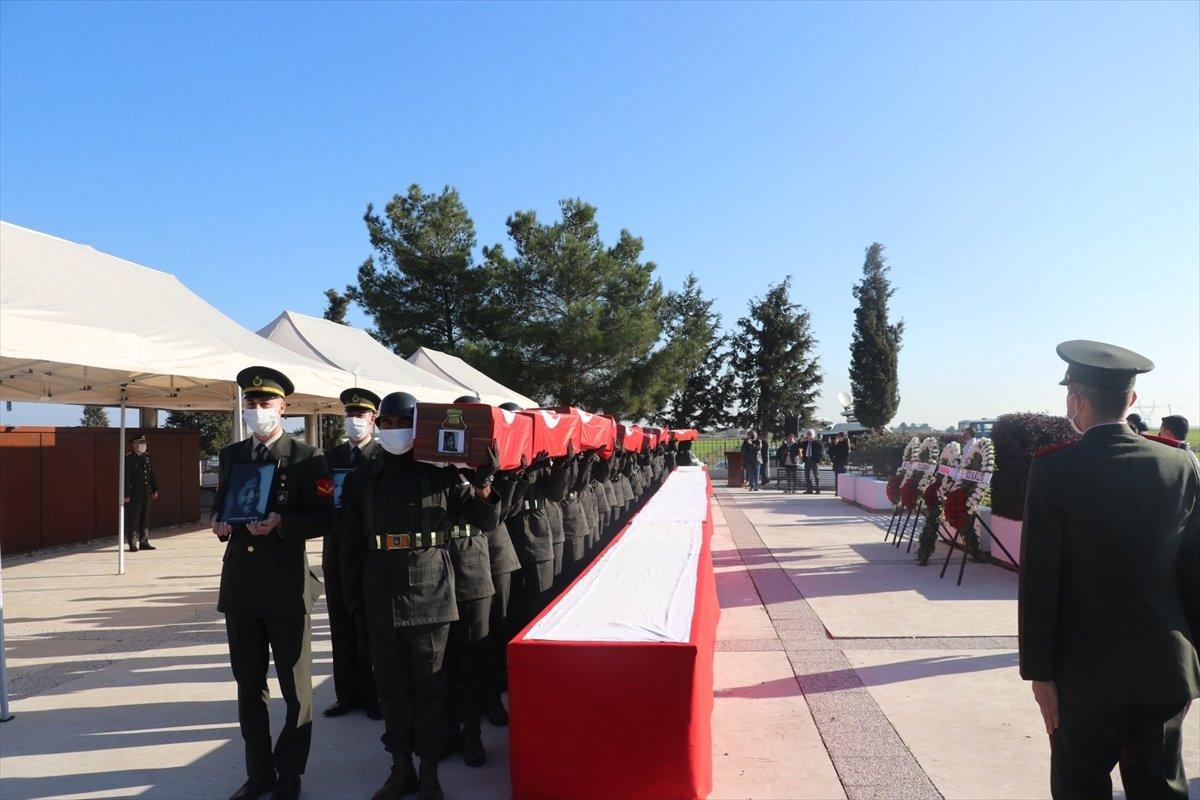 KKTC'de katledilen 14 şehit, 46 yıl sonra toprağa verildi
