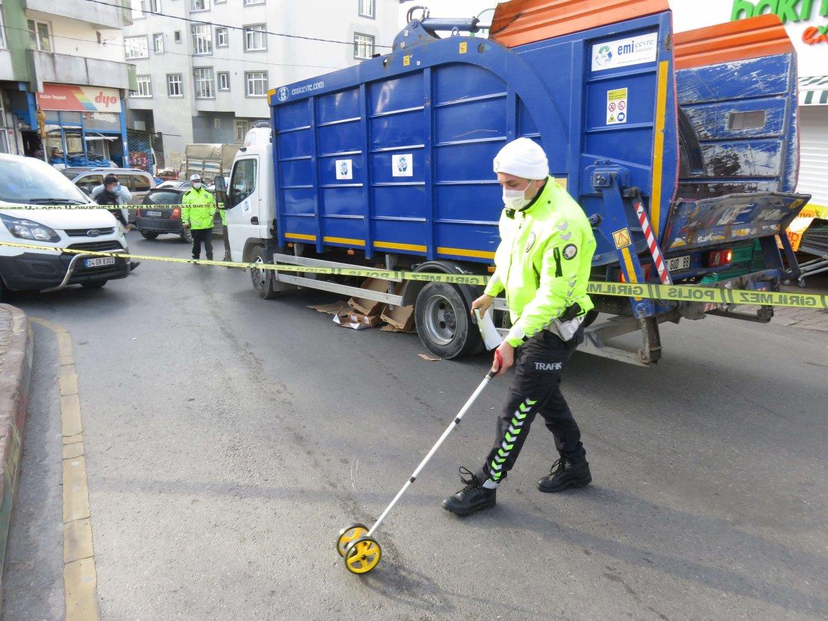 Maltepe'de geri dönüşüm kamyonun altında kalan 70 yaşındaki öldü
