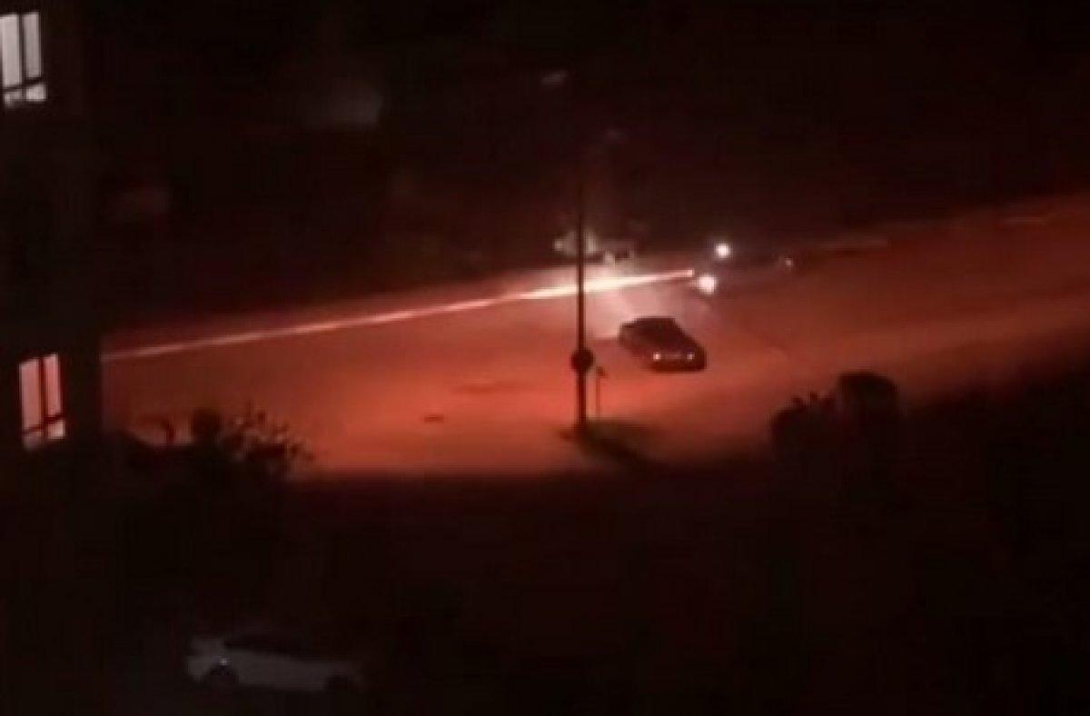 Antalya’da gençlerin driftli asker eğlencesi