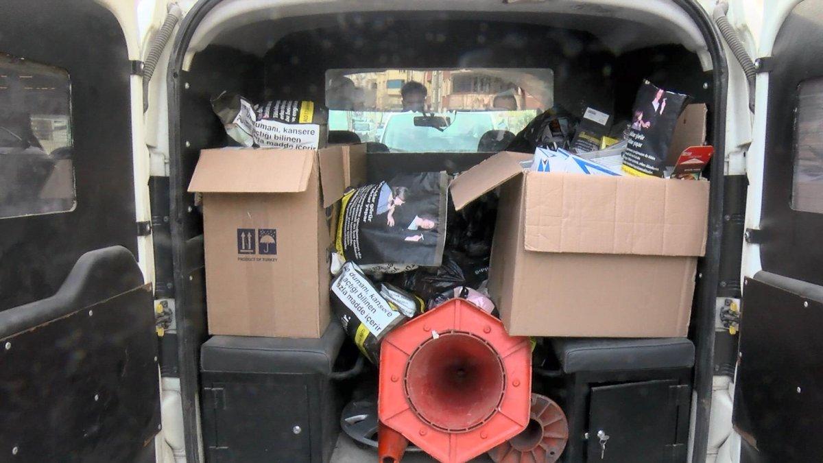 Esenyurt'ta yasağa rağmen açık olan tütüncüye polis baskını