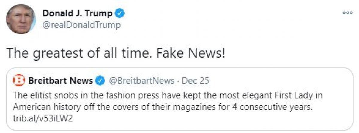 Donald Trump, eşi Melania Trump'ın dergi kapaklarında olmamasına kızdı
