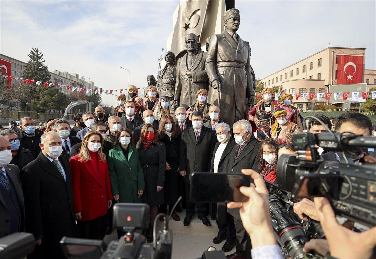 Atatürk'ün Ankara'ya gelişinin anısına yapılan '27 Aralık Kızılca Gün Anıtı' açıldı