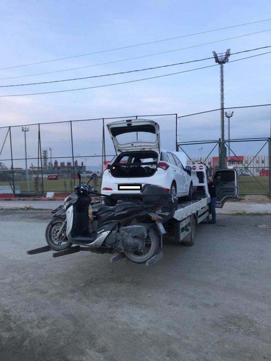 Eskişehir’de çekiciyle yasağı ihlal edip, uyuşturucu sattılar