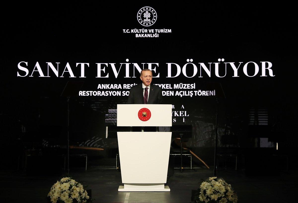 Cumhurbaşkanı Erdoğan, Ankara Devlet Resim ve Heykel Müzesi'ni açtı