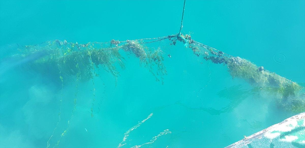 Beyşehir Gölü'nden hayalet ağlar çıkarıldı