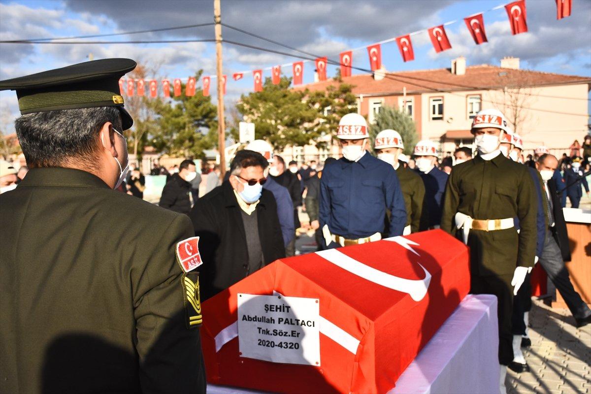 Silah kazasında şehit olan Abdullah Paltacı, Konya'da defnedildi