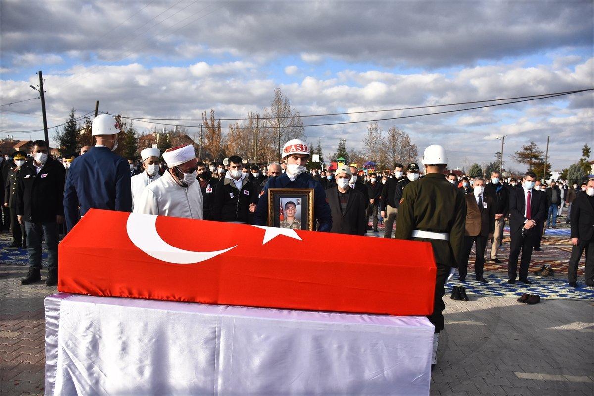 Silah kazasında şehit olan Abdullah Paltacı, Konya'da defnedildi