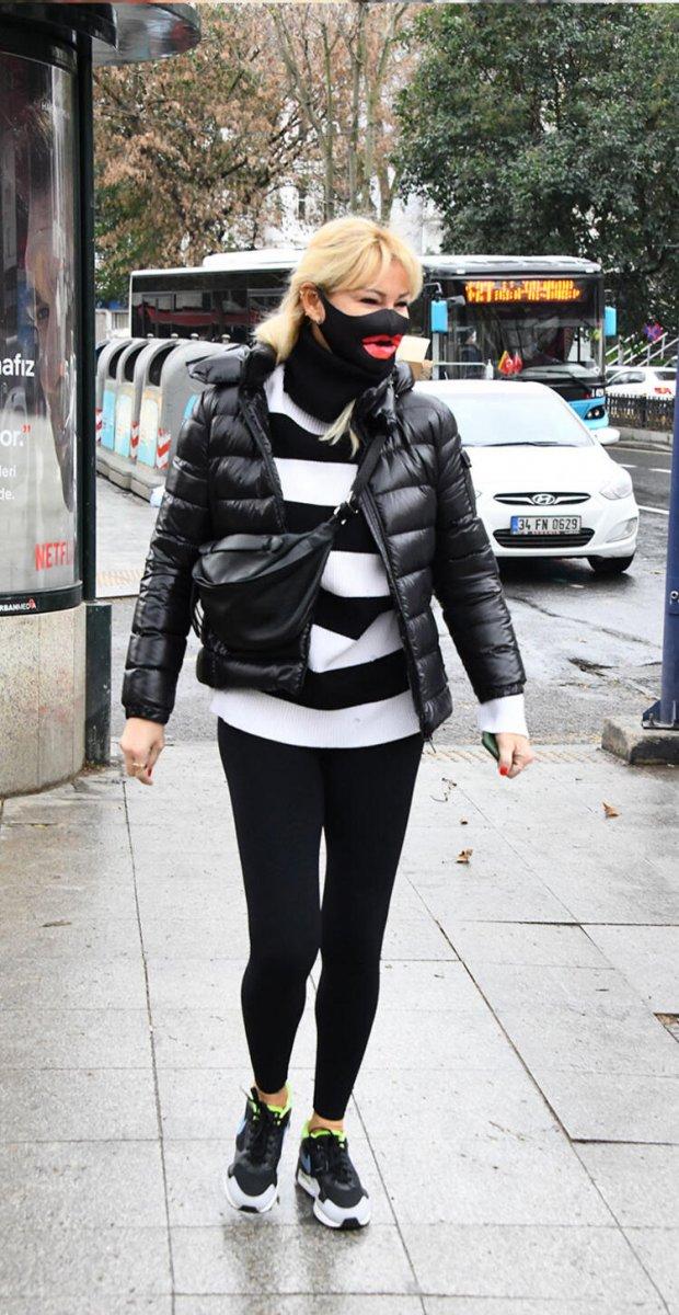 Pınar Altuğ'un ilginç maskesi