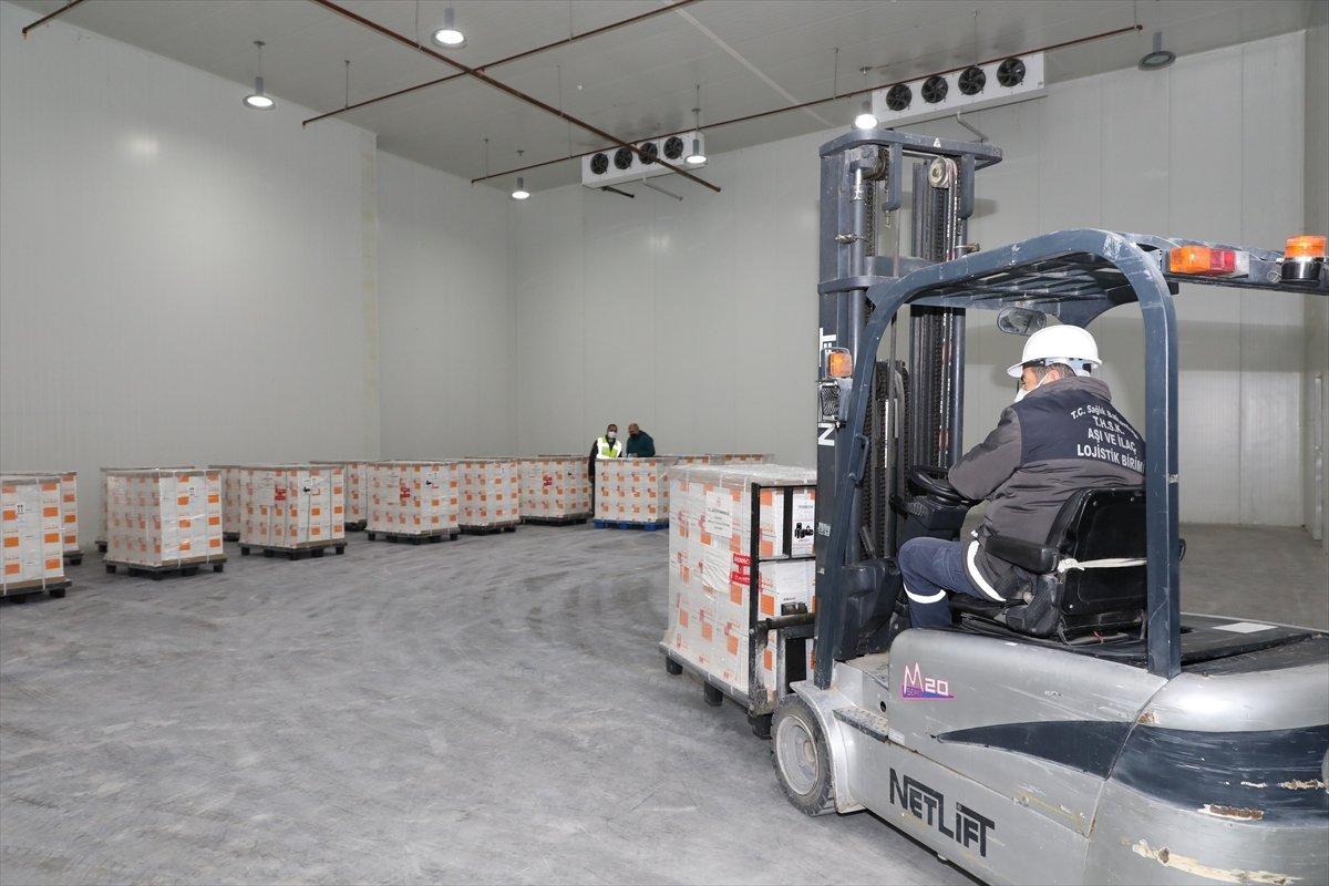 Depolardaki koronavirüs aşısı görüntülendi