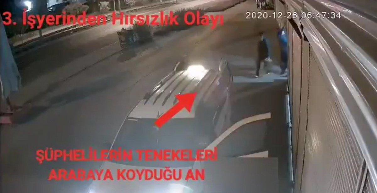 Gaziantep'te bal ve zeytinyağı hırsızlarının rahat tavırları