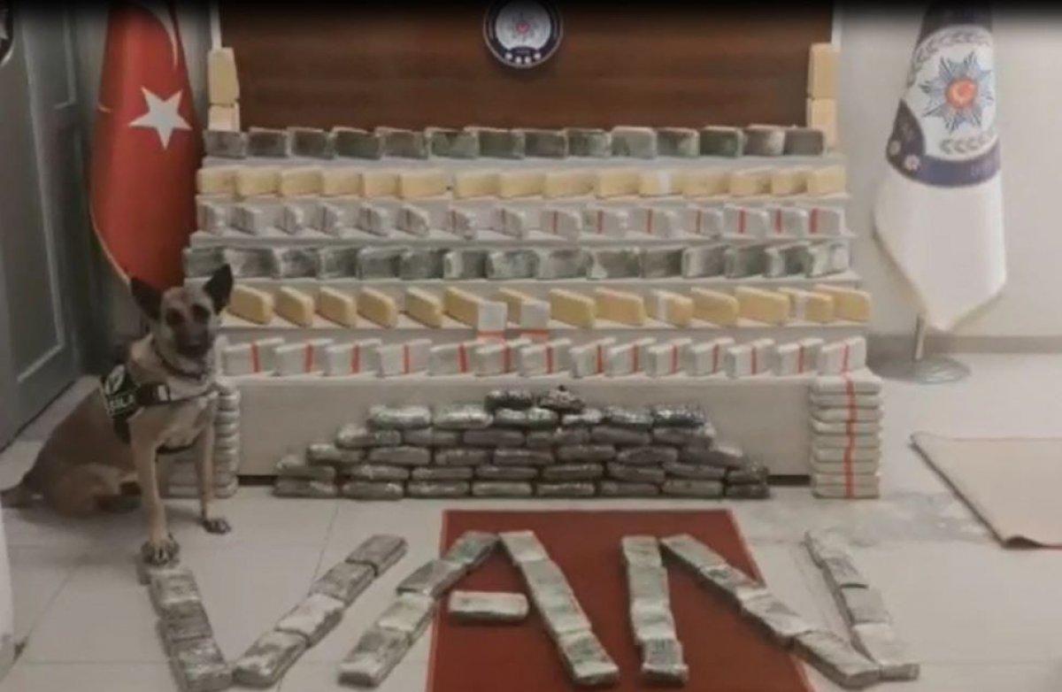 Van'da onlarca kilo uyuşturucu ele geçirildi