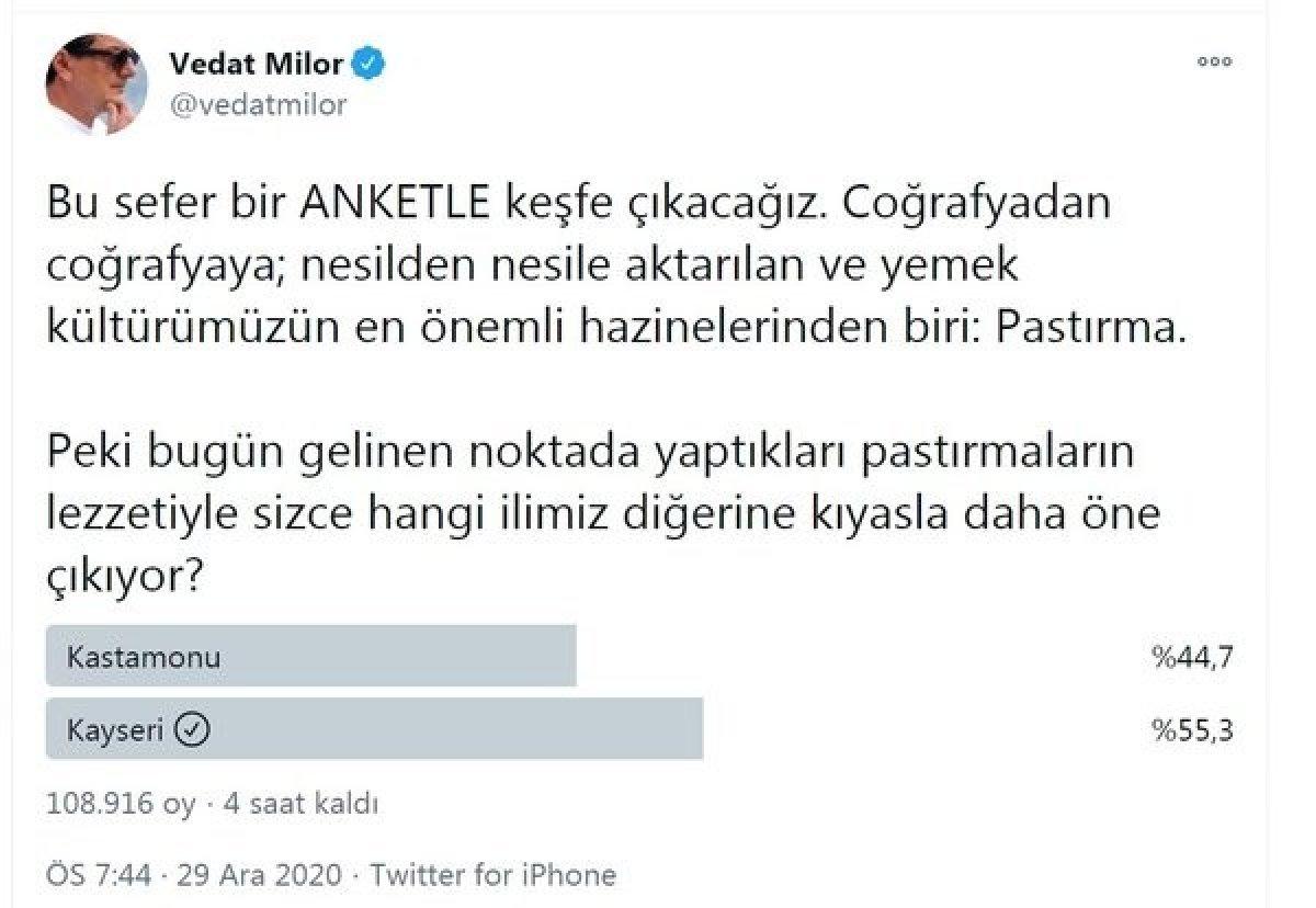 Kastamonu ile Kayseri arasında sosyal medyada pastırma kapışması