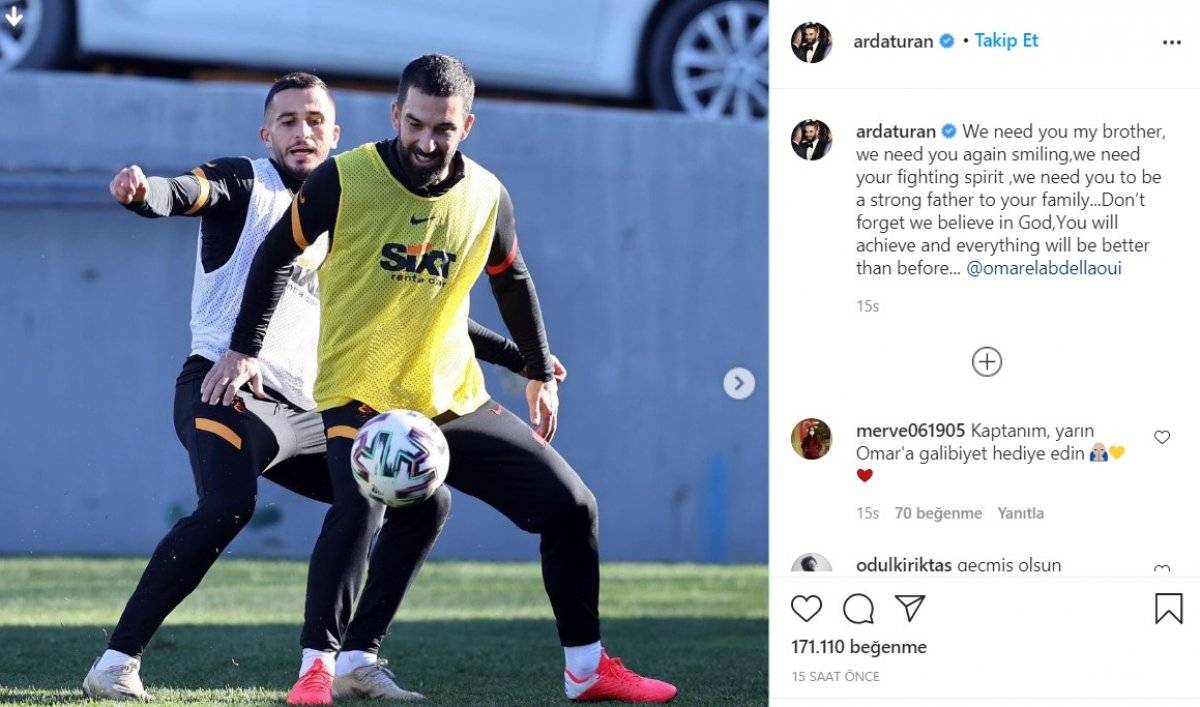 Arda Turan'dan Omar Elabdellaoui paylaşımı