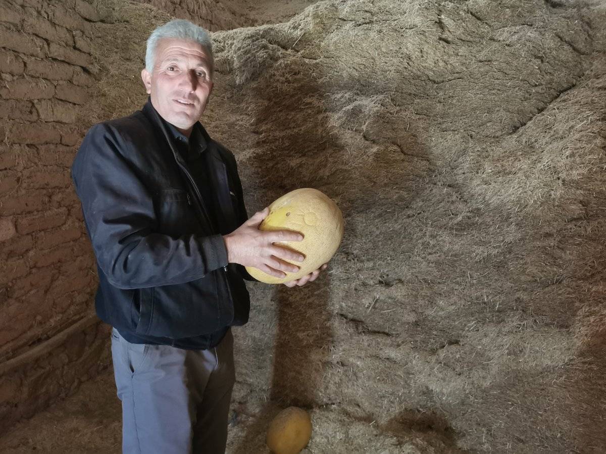 Tunceli'de kış kavunu keyfi