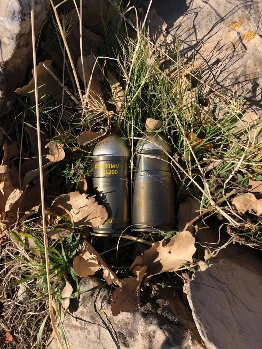 Irak'ın kuzeyinde terör örgütü PKK'ya ait mühimmat ele geçirildi