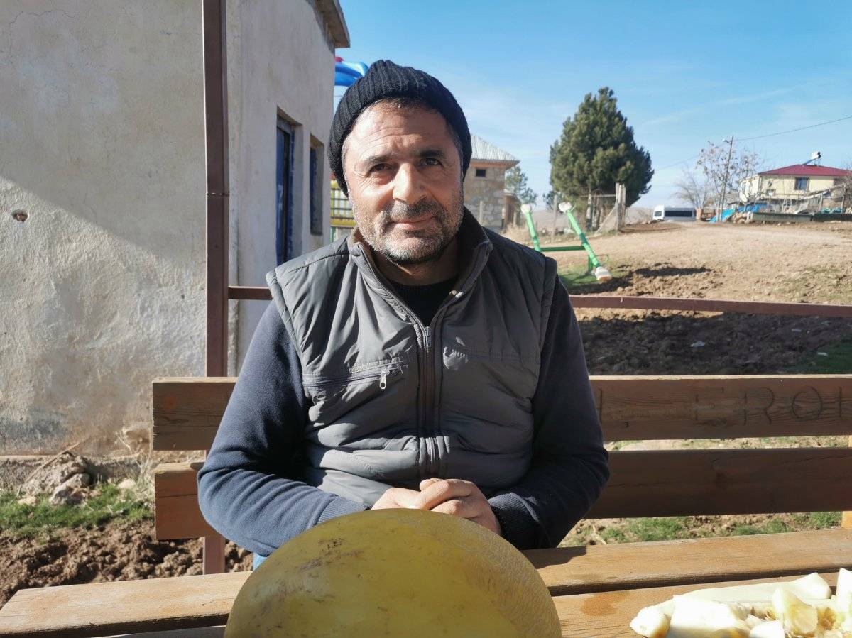 Tunceli'de kış kavunu keyfi