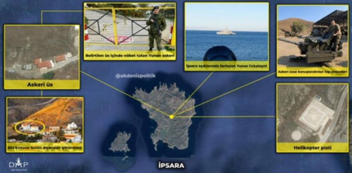 Yunanistan Genelkurmay Başkanı, Türkiye'den görünen adalara çıktı