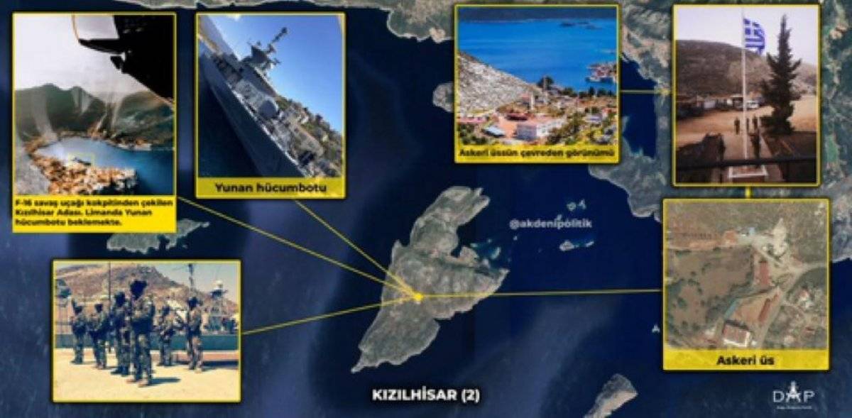 Yunanistan Genelkurmay Başkanı, Türkiye'den görünen adalara çıktı