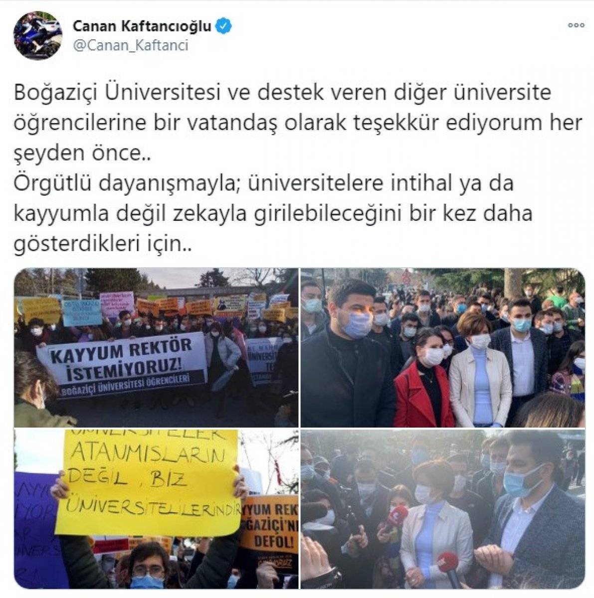 CHP, Boğaziçi Üniversitesi'nde düzenlenen eylemleri kışkırtıyor