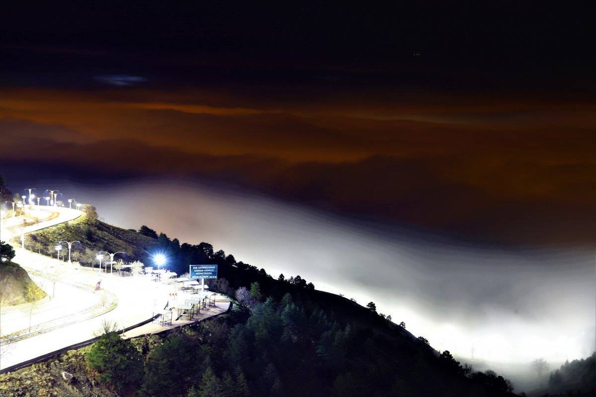 Elazığ'da sis görsel şölen oluşturdu
