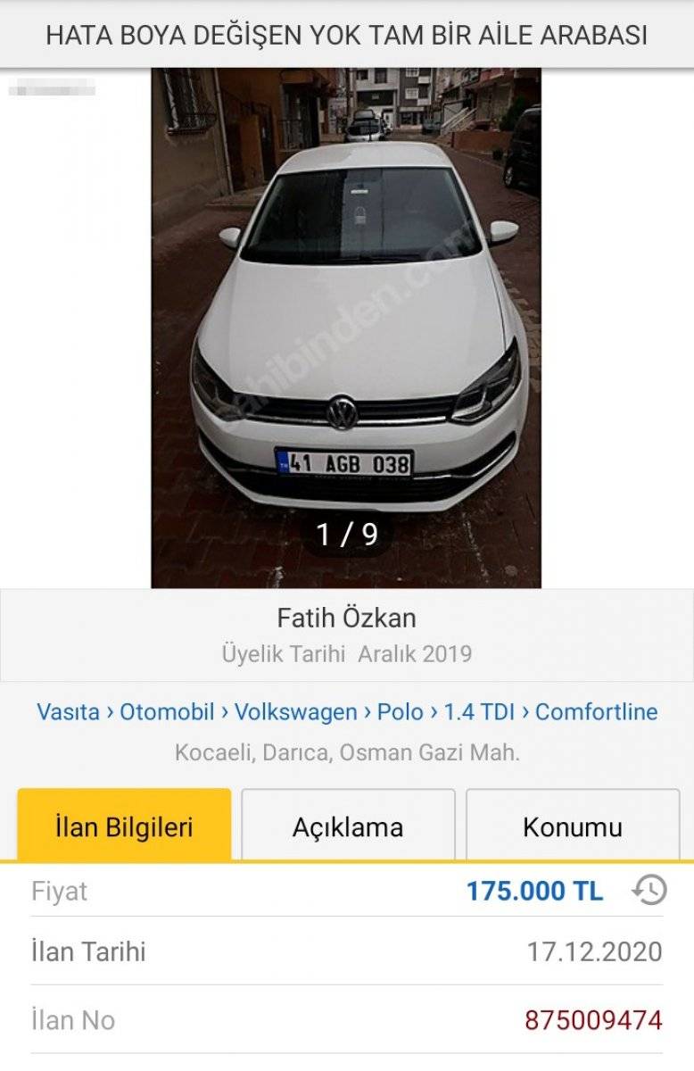 Kocaeli'de test sürüşü yaptığı aracı kaçırdı