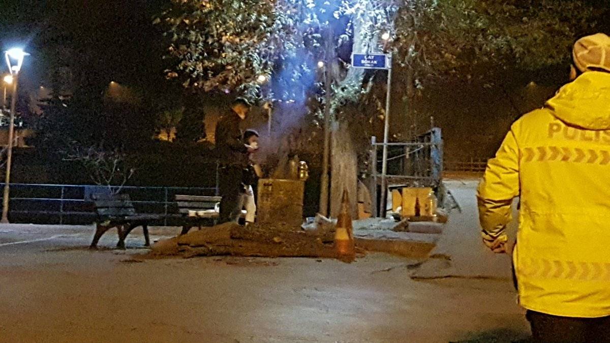 Kısıtlamada sokağa çıkan alkollü sürücüye ceza kesildi