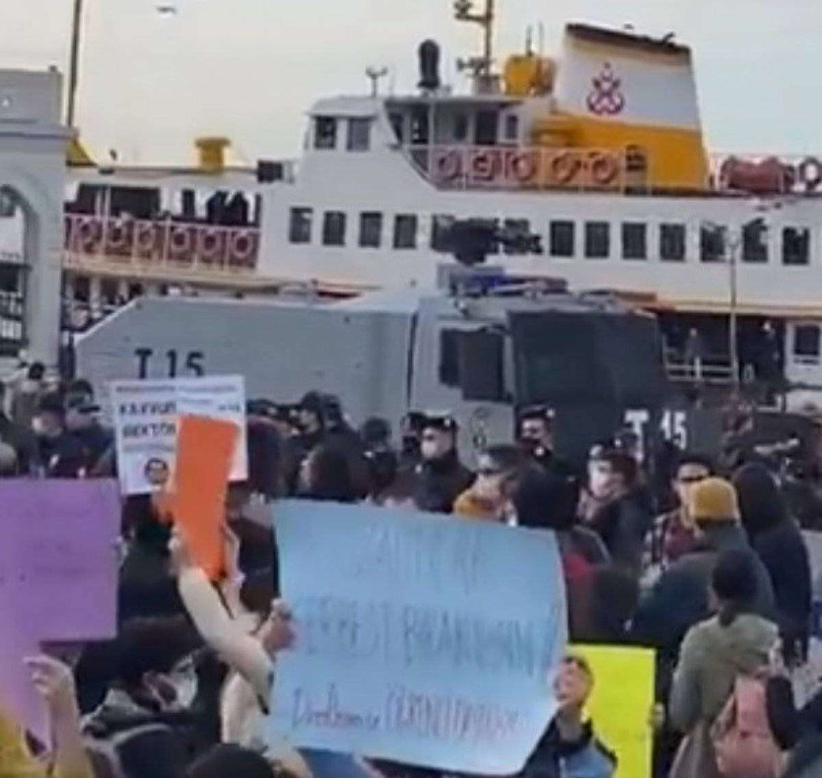 Kadıköy'de Boğaziçi Üniversitesi eylemi