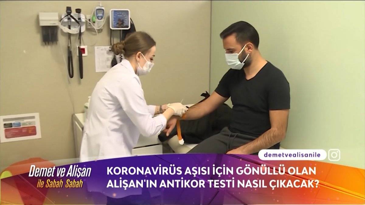 Alişan canlı yayında aşı oldu