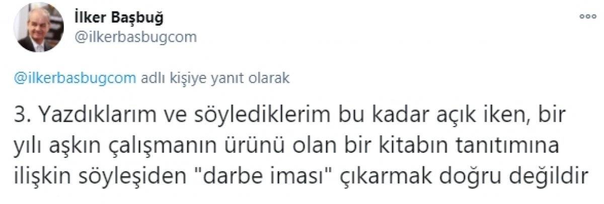 İlker Başbuğ: Darbe imalarıyla anılmaktan rahatsız oluyorum