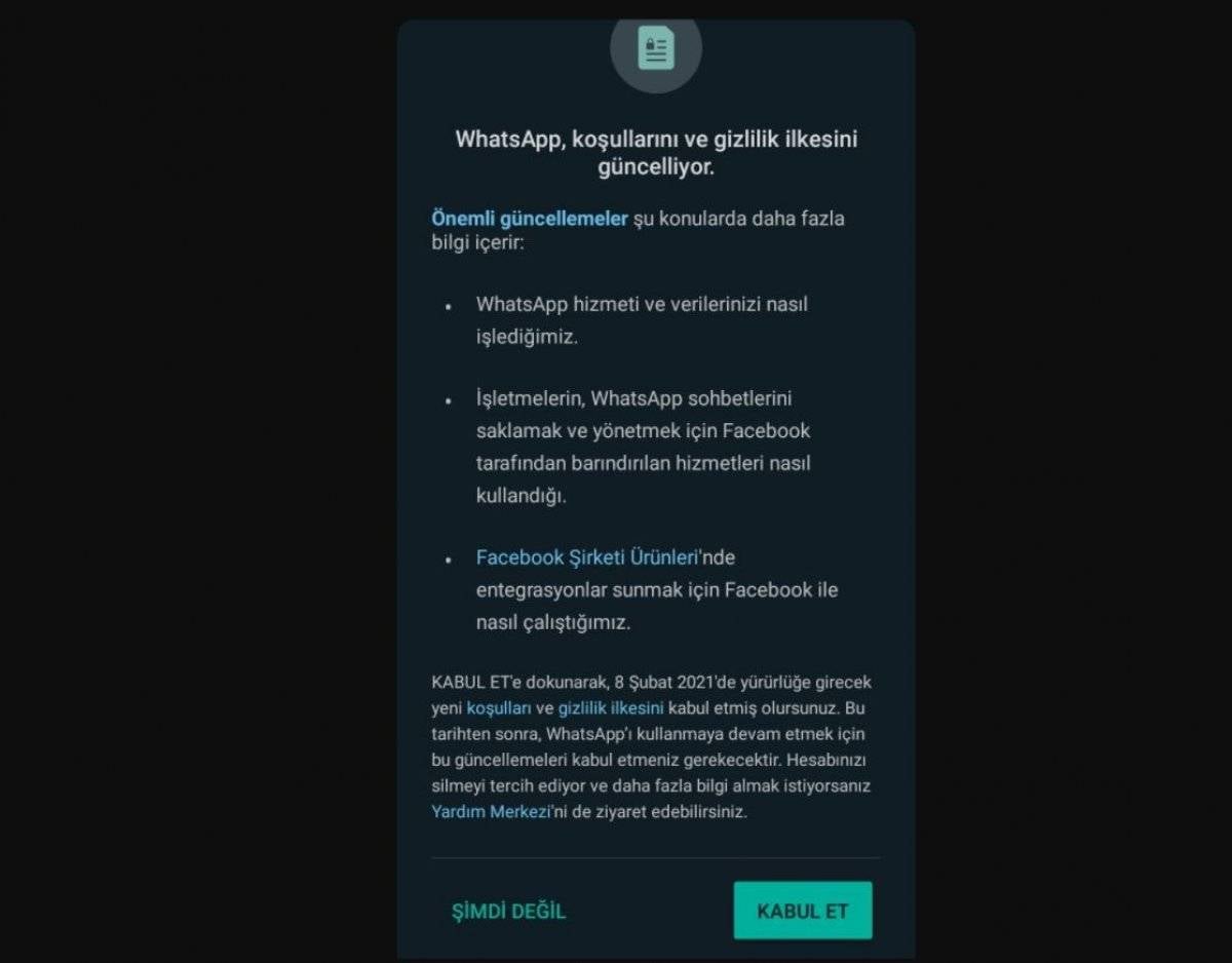 WhatsApp sözleşmesi nedir, iptal edilebilir mi? WhatsApp yeni sözleşmesi neleri içeriyor?