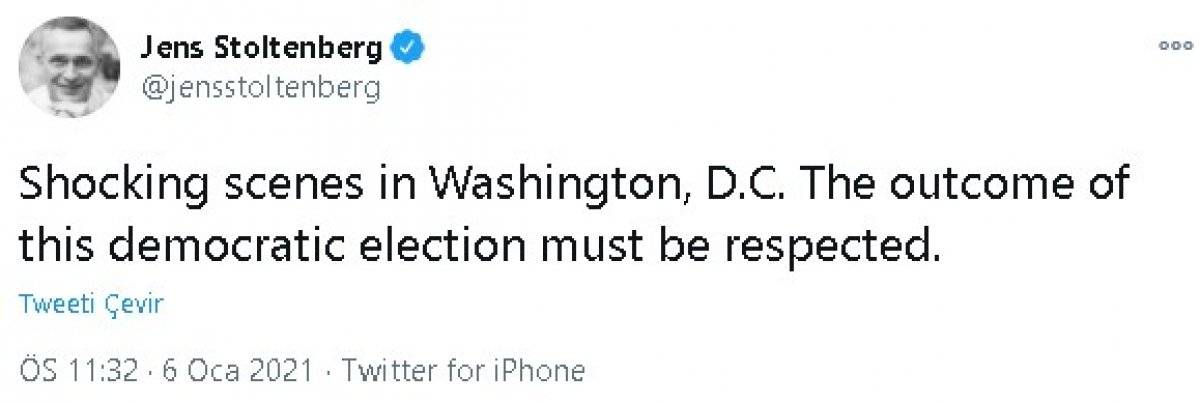 NATO Genel Sekreteri Stoltenberg: Şok oldum