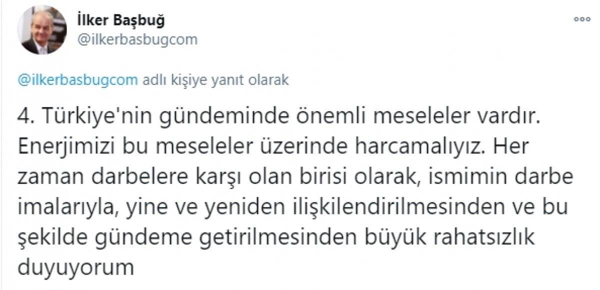 İlker Başbuğ: Darbe imalarıyla anılmaktan rahatsız oluyorum