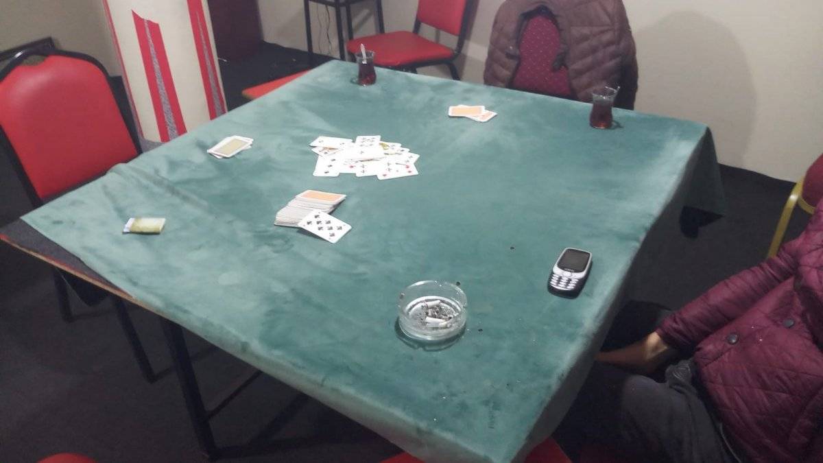 Kahramanmaraş'ta kumar baskını