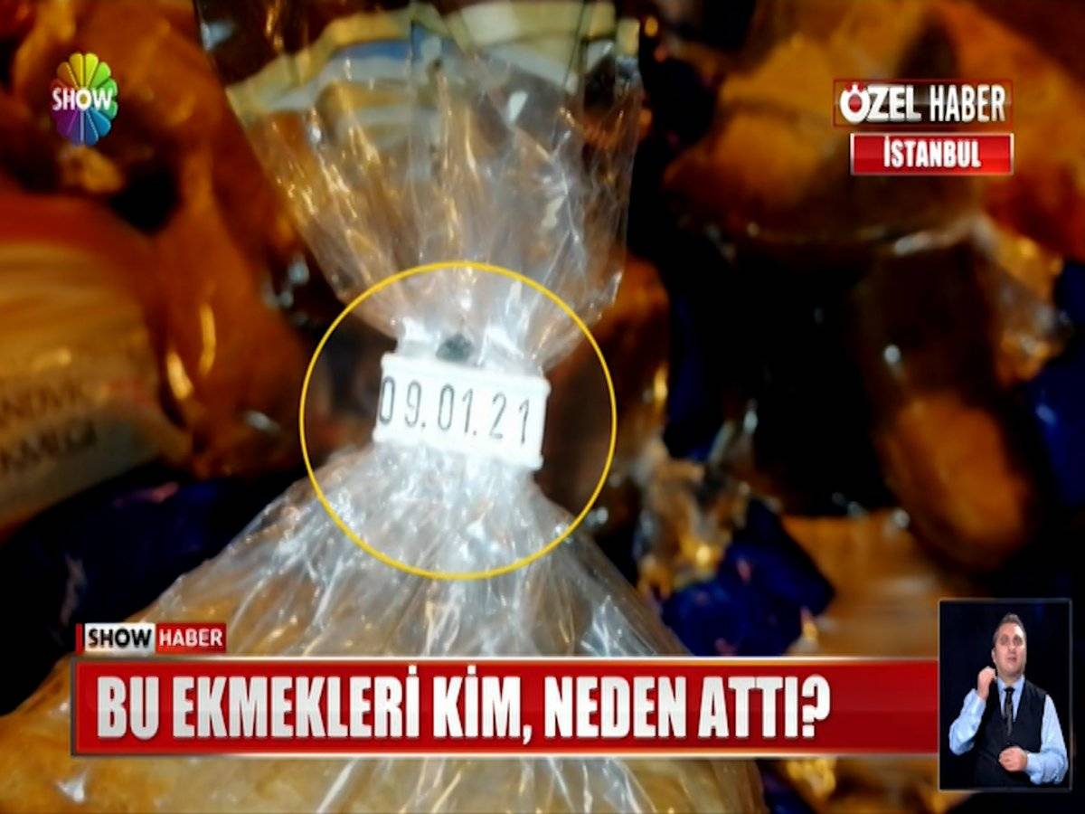 İstanbul'da 3 koyteynır dolusu ekmek çöpe atıldı
