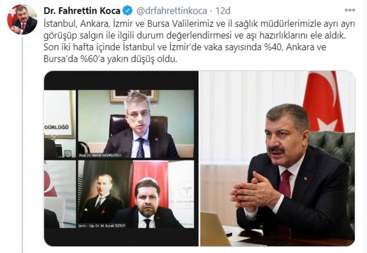 Fahrettin Koca'dan vaka sayılarına ilişkin açıklama