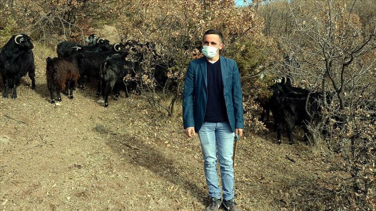 Tokatlı engelli genç, devlet desteğiyle keçi sürüsü sahibi oldu