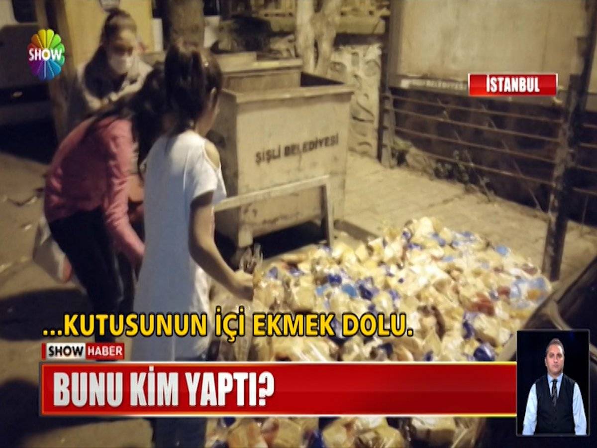 İstanbul'da 3 koyteynır dolusu ekmek çöpe atıldı