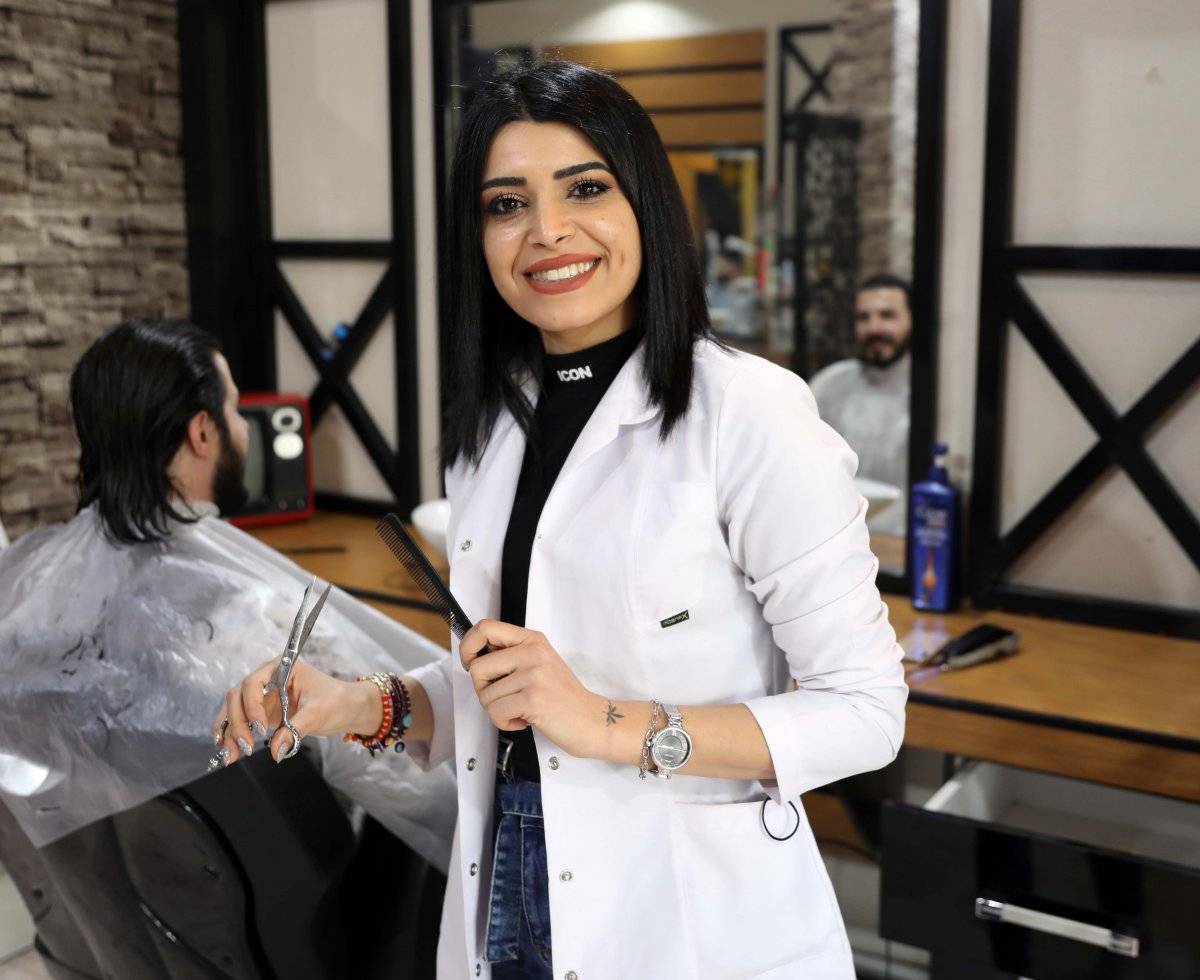 Gaziantepli kadın erkek berberinden memnun: Ön yargıları kaldırdım