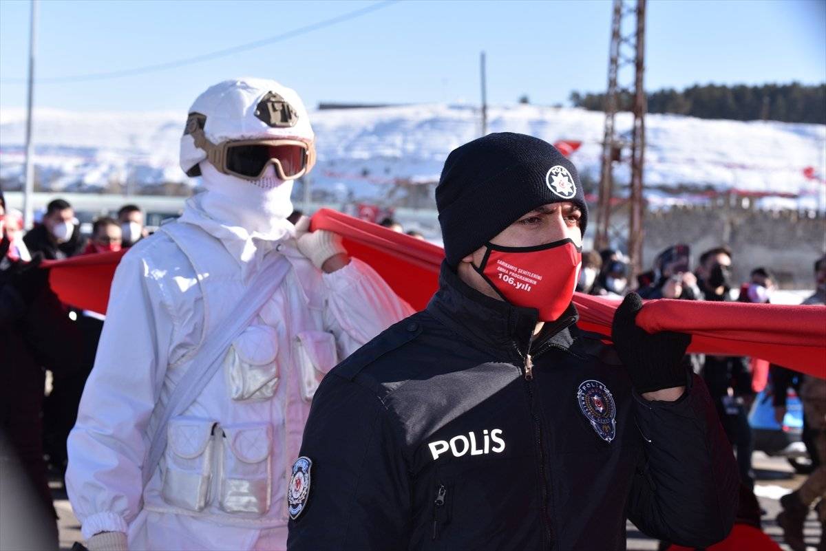 Sarıkamış Harekatı'nın 106. yılı anma töreni yapıldı