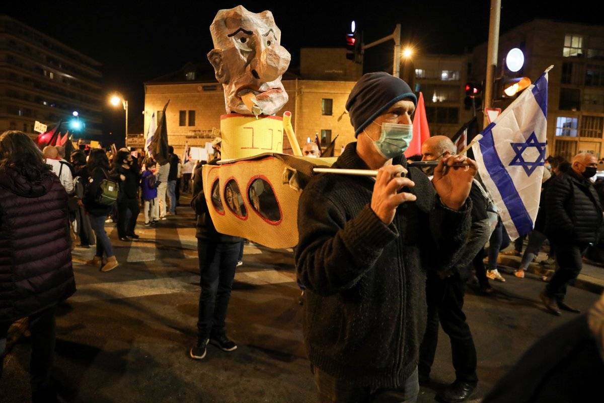 İsrail'de Netanyahu protestoları, karantinaya rağmen 8. ayında
