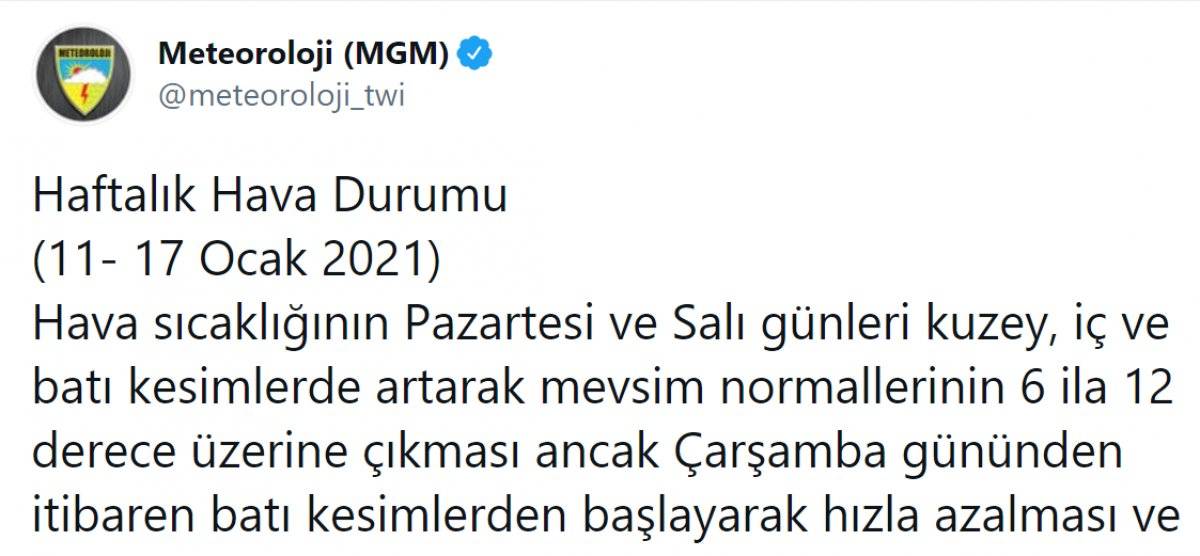 Meteoroloji, İstanbul'u kar yağışı için uyardı