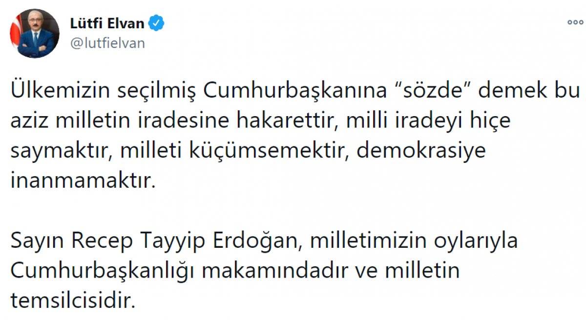 Kılıçdaroğlu'nun, 'sözde cumhurbaşkanı' sözü, büyük tepki topladı