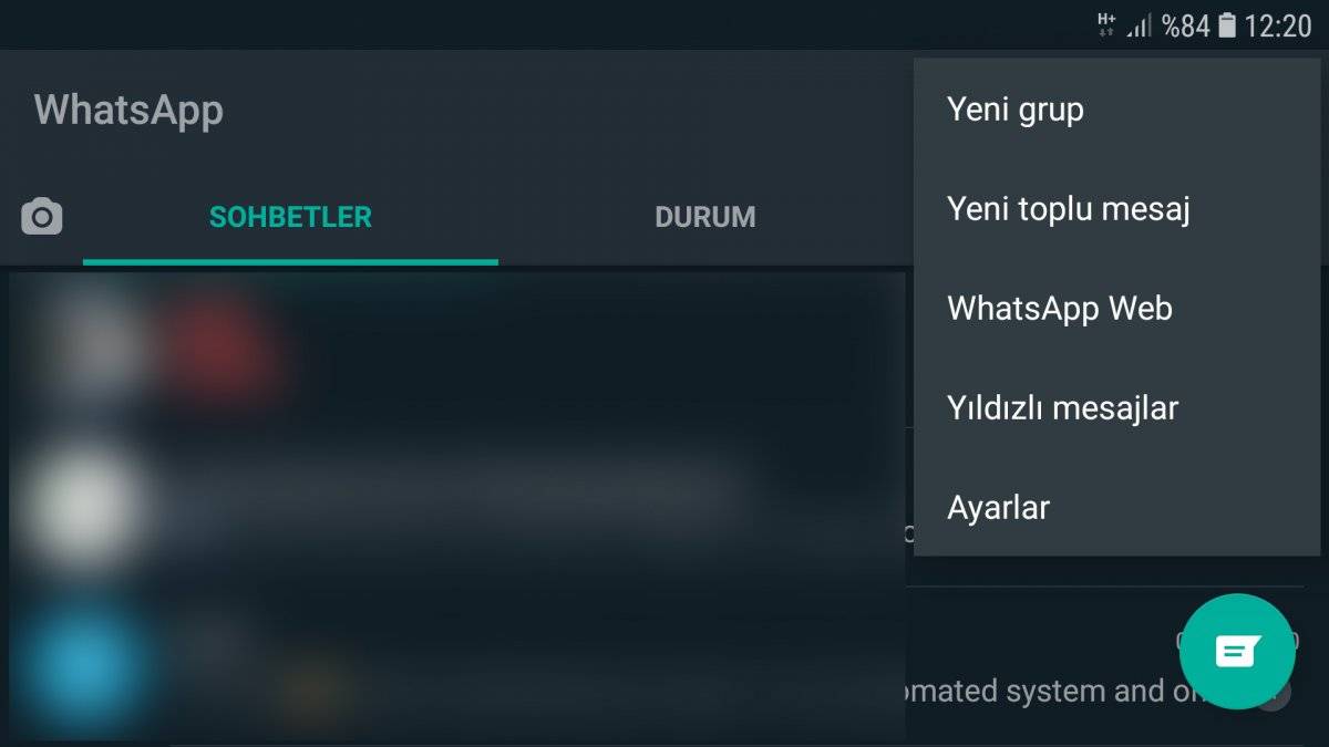 whatsapp hesap silme nasıl yapılır - ayarlar bölümü
